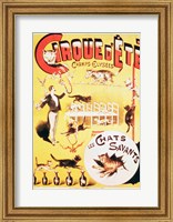 Framed Poster advertising the Cirque d'Ete in the Champs Elysees