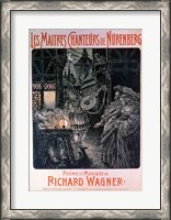 Framed Poster advertising The Master Singers of Nuremberg
