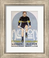 Framed Poster depicting Francois Faber on his Alcyon bicycle