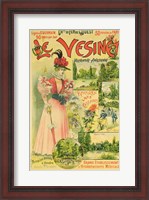 Framed Poster for the Chemins de Fer de l'Ouest to Le Vesinet
