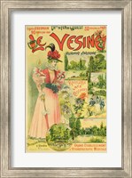 Framed Poster for the Chemins de Fer de l'Ouest to Le Vesinet