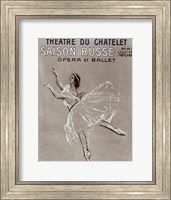 Framed Poster for the 'Saison Russe' at the Theatre du Chatelet, 1909
