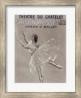 Framed Poster for the 'Saison Russe' at the Theatre du Chatelet, 1909