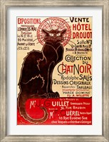Framed Poster advertising an exhibition of the 'Collection du Chat Noir' Cabaret