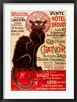 Framed Poster advertising an exhibition of the 'Collection du Chat Noir' Cabaret