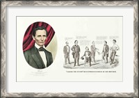 Framed Hon. Abraham Lincoln, 16th President of the United States, 1860