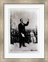 Framed Lincoln's Address at Gettysburg, 1895