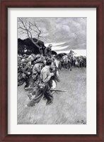 Framed 'His army broke up and followed him, weeping and sobbing'