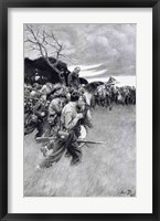 Framed 'His army broke up and followed him, weeping and sobbing'