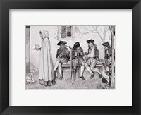 Framed 'The Wounded Soldiers Sat Along the Wall'