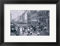 Framed Carnival at Philadelphia, illustration from 'The Battle of Monmouth Court House'