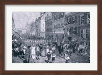 Framed Carnival at Philadelphia, illustration from 'The Battle of Monmouth Court House'