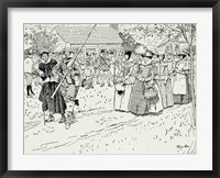 Framed Arrival of the Young Women at Jamestown