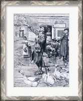 Framed Quaker Exhorter in New England, illustration from 'The Second Generation of Englishmen in America'