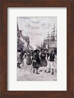Framed Along the Water Front in Old New York, illustration from 'The Evolution of New York