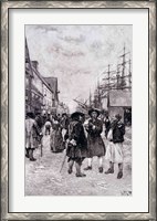 Framed Along the Water Front in Old New York, illustration from 'The Evolution of New York