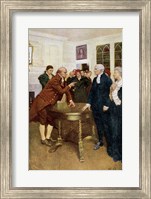 Framed Committee of Patriots Delivering an Ultimatum to a King's Councillor