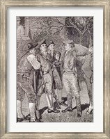 Framed Paul Revere at Lexington