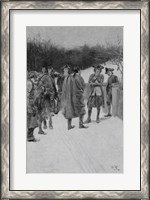 Framed Paul Revere Bringing News to Sullivan