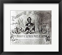 Framed Proclamation of Emancipation by Abraham Lincoln, 22nd September 1862