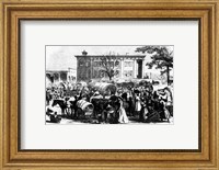 Framed Market Scene in Macon, Georgia