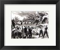 Framed Carrying off the Wounded after the battle of Antietam in 1862