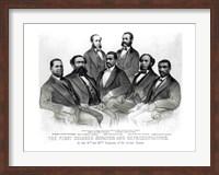 Framed First Colored Senator and Representatives