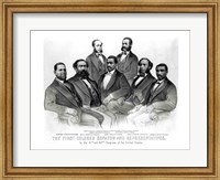 Framed First Colored Senator and Representatives