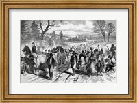 Framed Effects of the Proclamation: Freed Negroes Coming into Our Lines at Newbern, North Carolina