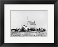 Framed Headquarters of Sanitary Commission, Brandy Station, Virginia, 1863