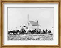 Framed Headquarters of Sanitary Commission, Brandy Station, Virginia, 1863
