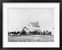 Framed Headquarters of Sanitary Commission, Brandy Station, Virginia, 1863