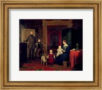 Framed Portrait of the Van Cortland Family, c.1830