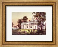 Framed Washington's Home, Mount Vernon, Virginia