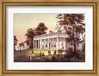 Framed Washington's Home, Mount Vernon, Virginia