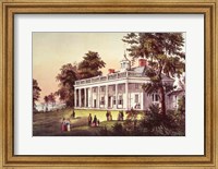 Framed Washington's Home, Mount Vernon, Virginia