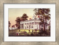 Framed Washington's Home, Mount Vernon, Virginia