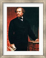 Framed Portrait of Samuel Colt, inventor of the revolver