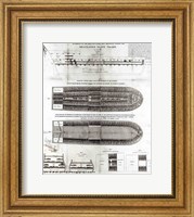 Framed Stowage of the British Slave Ship 'Brookes' Under the Regulated Slave Trade Act of 1788
