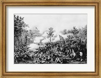 Framed Death of General James B. Mcpherson at The Battle of Atlanta