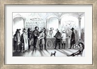 Framed Bar of a Gambling Saloon