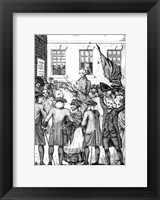 Framed Manner in which the American Colonists Declared Themselves Independent of the King, 1776