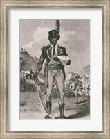 Framed Portrait of Francois Dominique Toussaint-Louverture