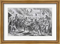 Framed Stamp Act Riots at Boston