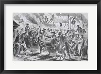 Framed Stamp Act Riots at Boston