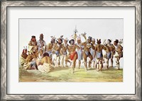 Framed War Dance of the Sauks and Foxes