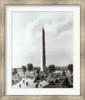 Framed Washington Monument and Surroundings, North View