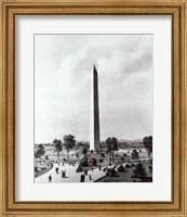 Framed Washington Monument and Surroundings, North View