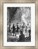 Framed Moravian Missionaries Among the Indians