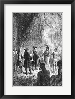 Framed Moravian Missionaries Among the Indians